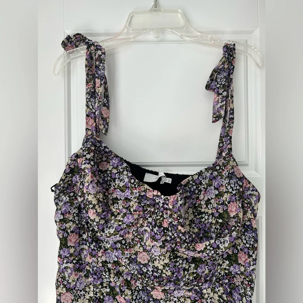 ASTR the Label Floral Sleeveless Dress with Slit - Picture 10 of 14